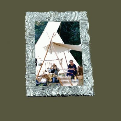 Fancy Pewter Picture frame 2 3/8 X 3 ½