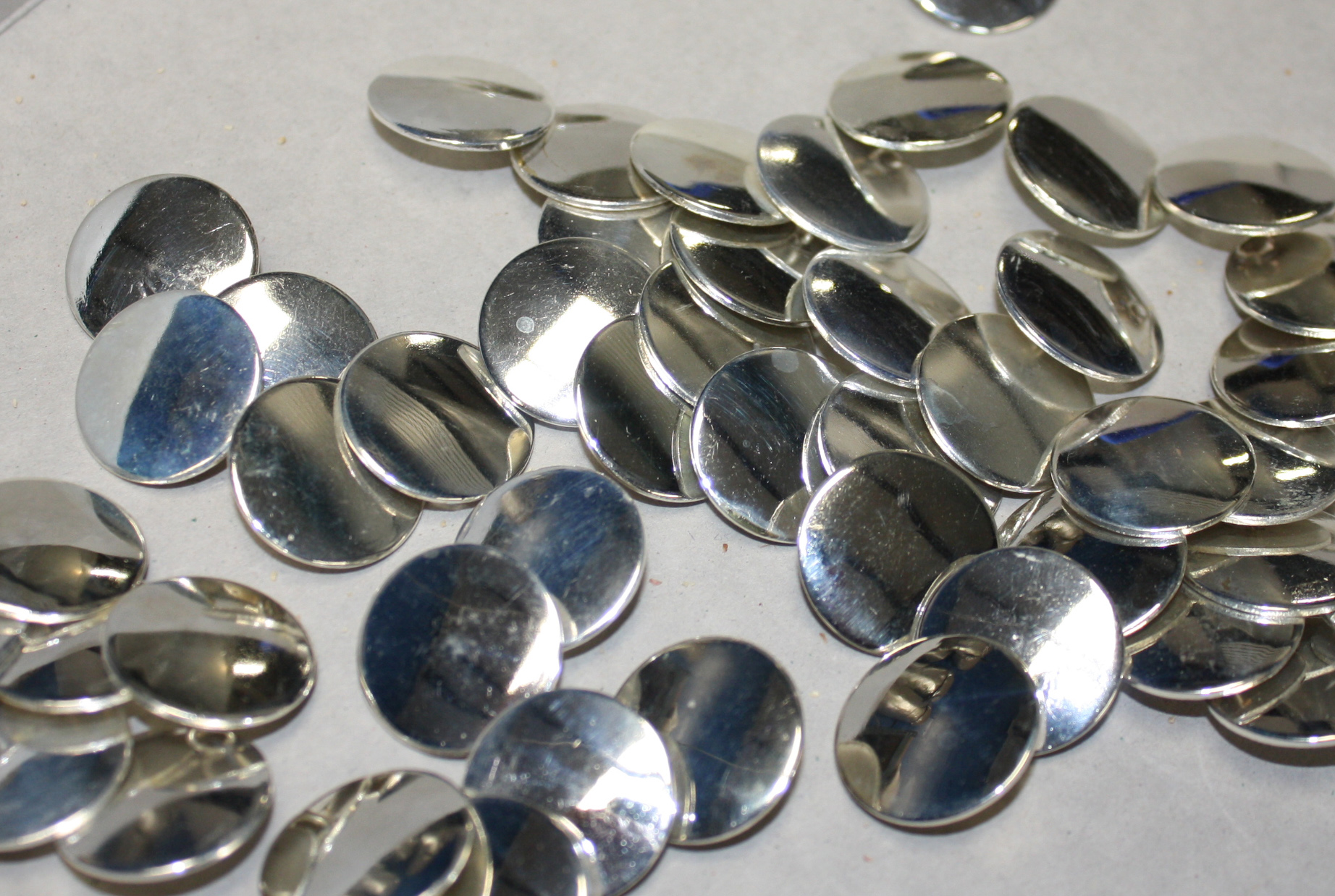 Silver plated Buttons