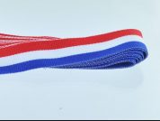 Red White and Blue neck ribbon for awards