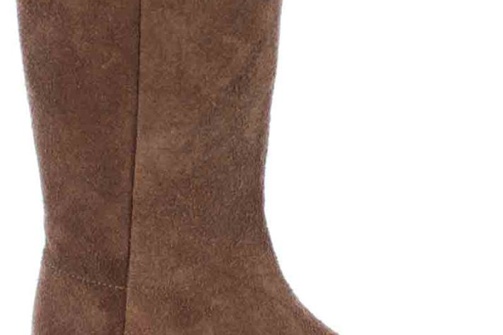 Fugawee's Short Brown Boot Roughout and Un-lined.