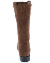 Fugawee's Short Brown Boot Roughout and Un-lined.