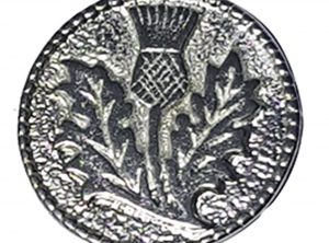 Thistle Pewter Button, 3/4″, 123. Hand made in the USA